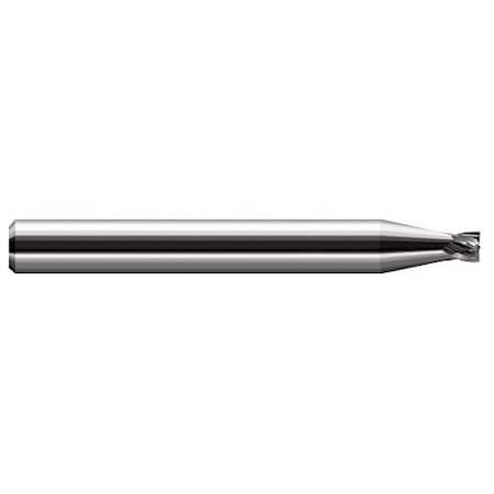 Harvey Tool 0.1250 in. 1/8 Cutter dia x 0.1000 in. Length of Cut Carbide Square End Mill, 3 Flutes 736608